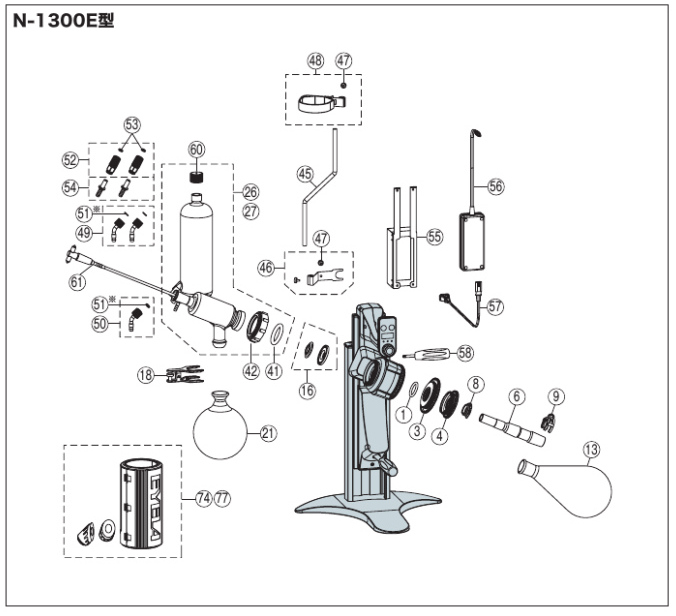 関連装置・部品｜小型ロータリーエバポレーター | EYELA 東京理化器械