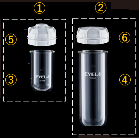 新タイプ凍結乾燥瓶ラインナップ | EYELA 東京理化器械株式会社
