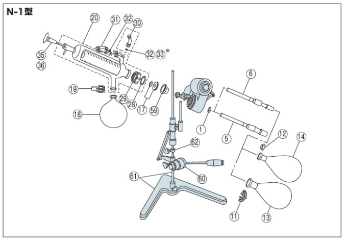 関連装置・部品｜小型ロータリーエバポレーター | EYELA 東京理化器械