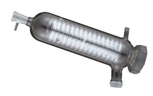 横型二重蛇管冷却器（液溜り防止タイプ）