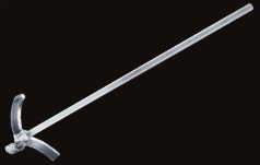 撹拌翼(ガラス製)三枚後退翼 2000mL用 特注対応可能です。お問合せください。